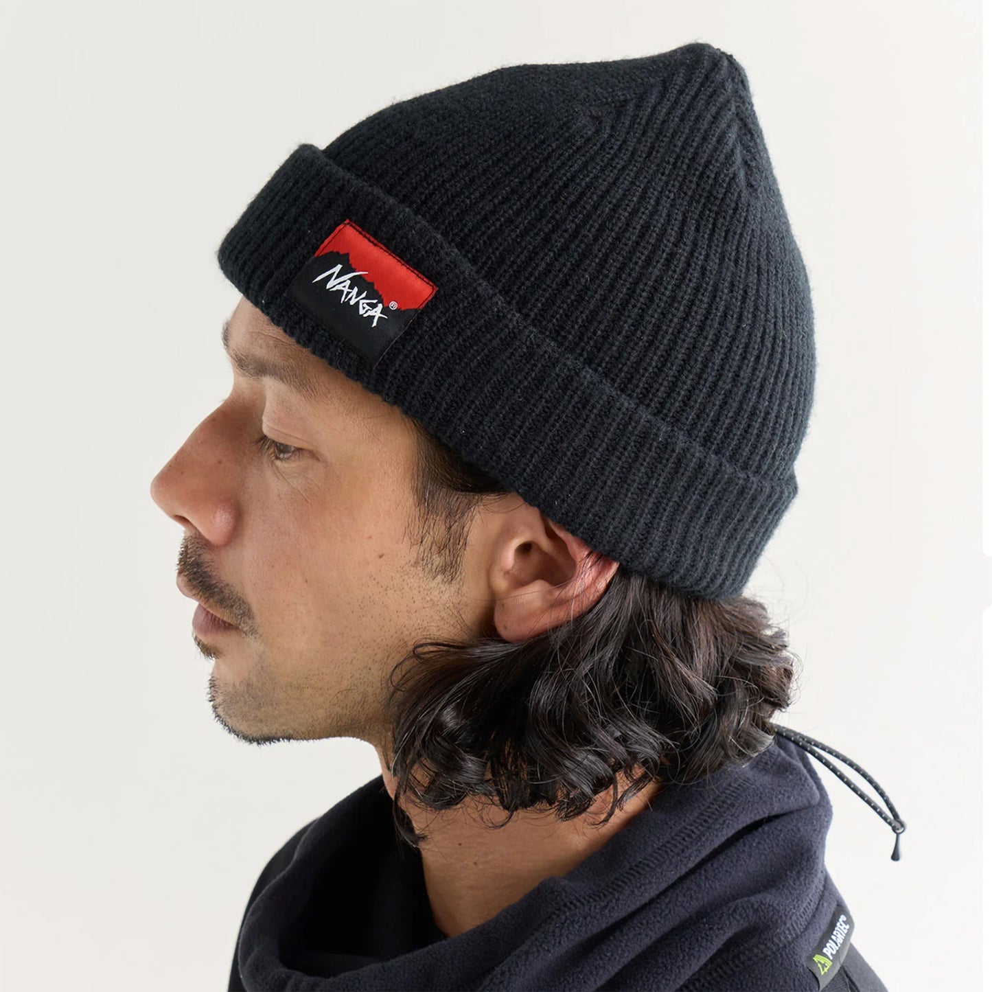 Box Logo Bulky Beanie - Black