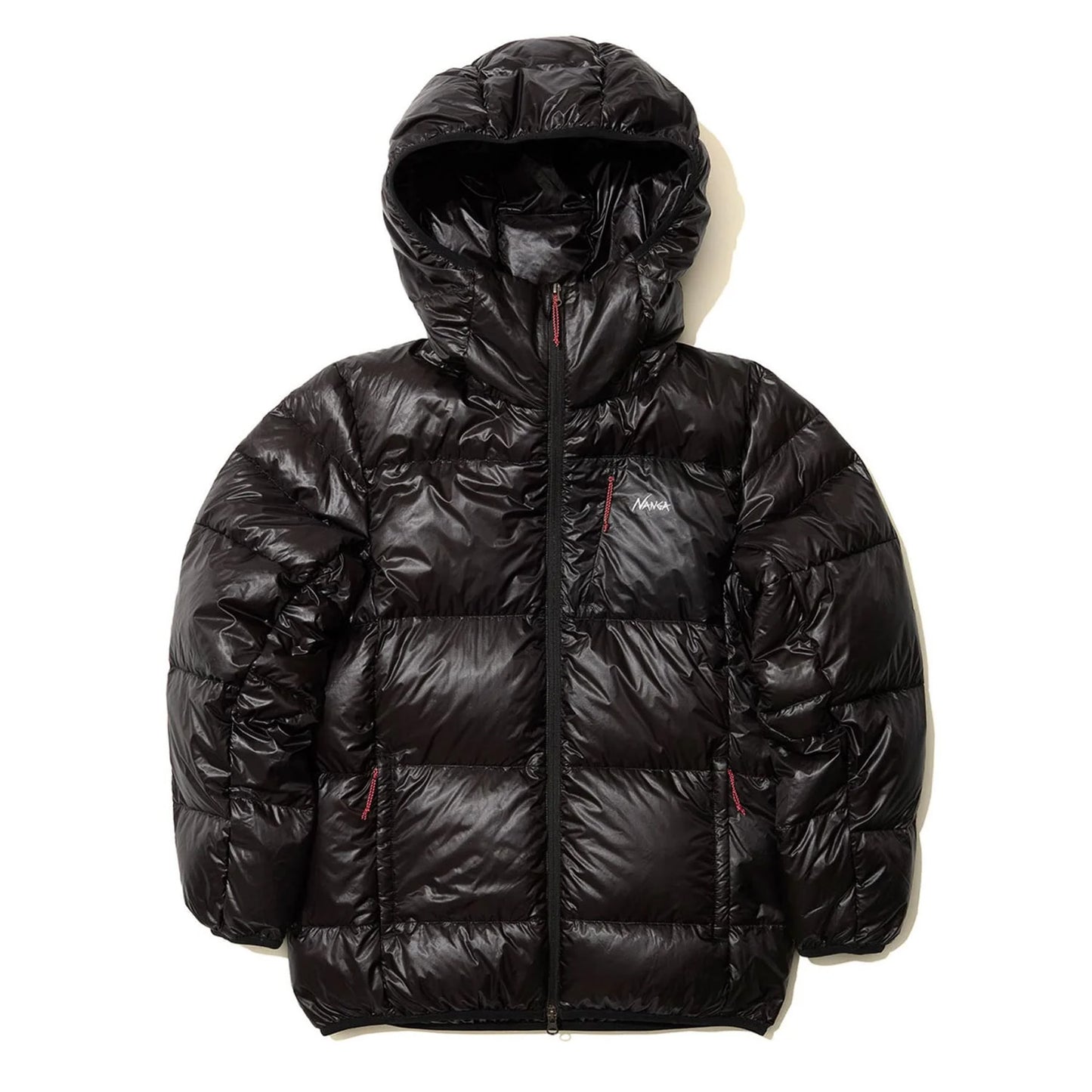 Mountain Lodge Down Hoodie Jacket - Black