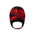No Problemo Plaid Flap Cap - Red
