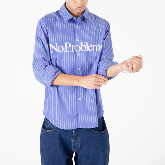 LS Poplin Shirt - Navy