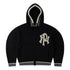NYP Varsity Zip Through Knit - Black