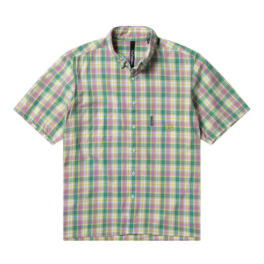 Alieno Embroidered SS Check Shirt - Multi