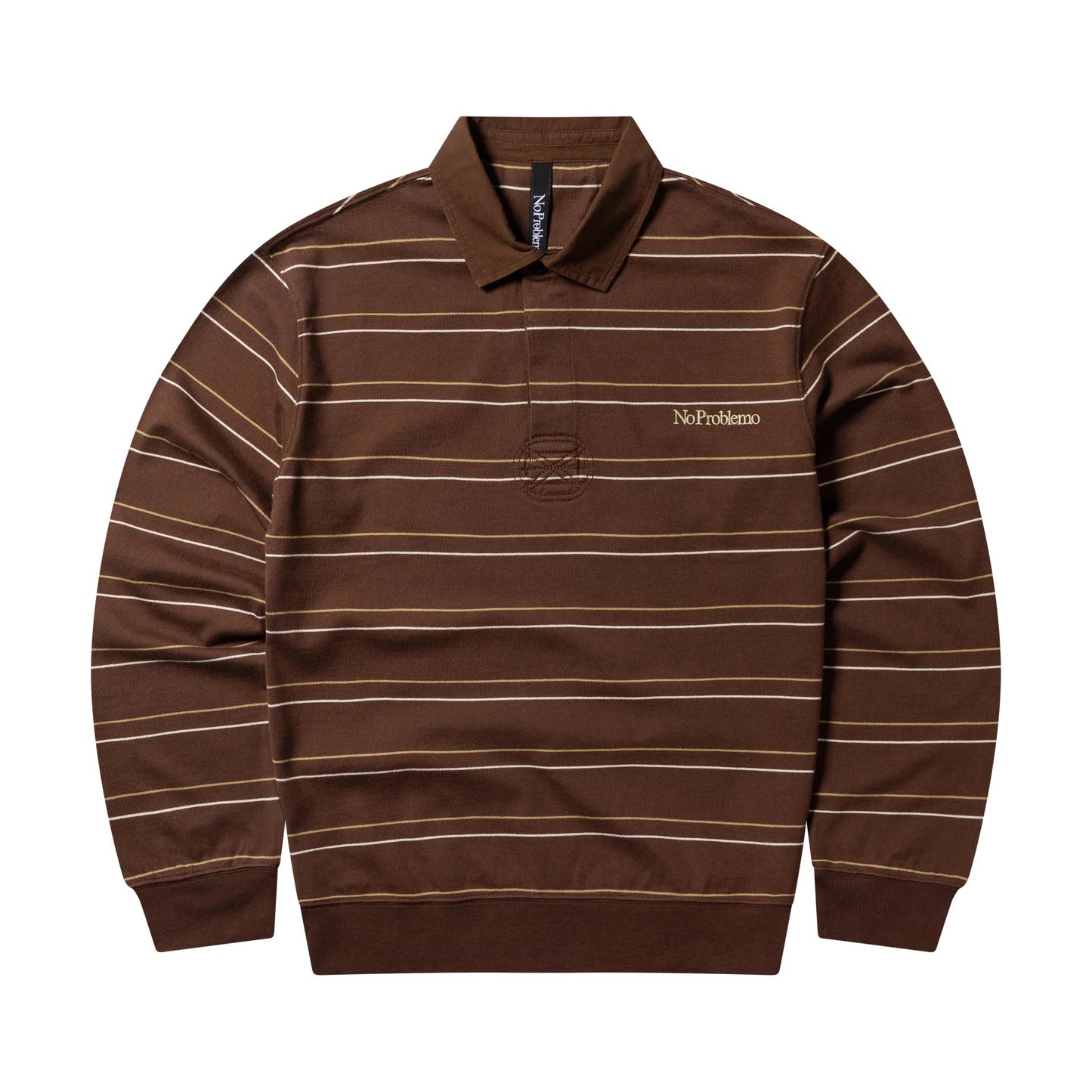 Striped LS Rugby Shirt - Brown
