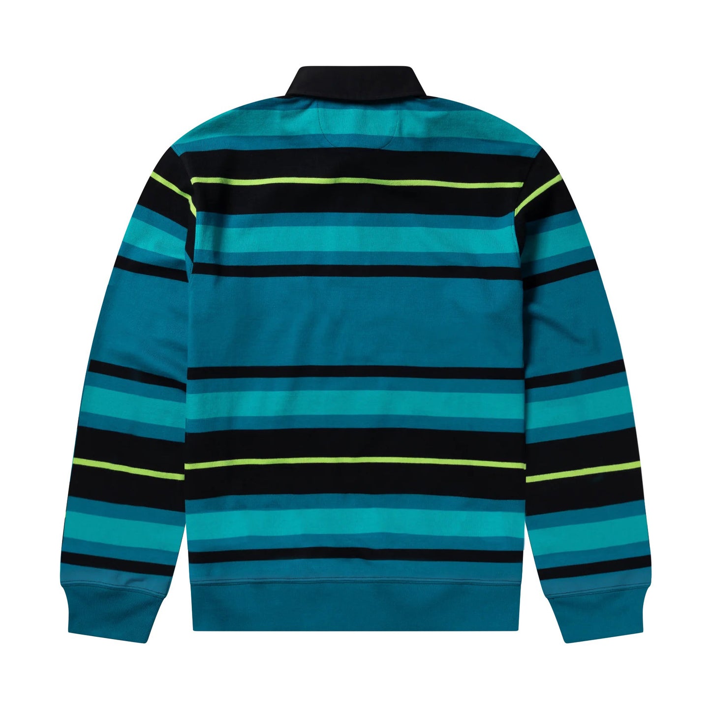 Striped LS Rugby Shirt - Aqua