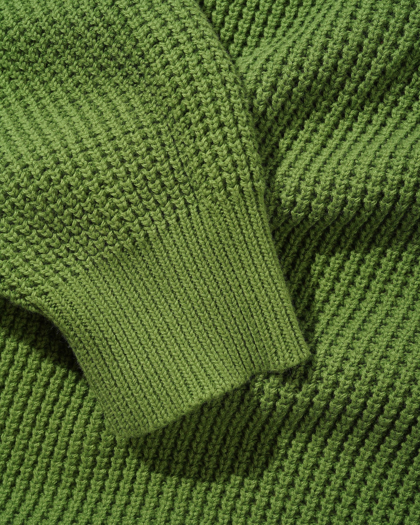 Newcomer Reversible Knit Sweater - Grass