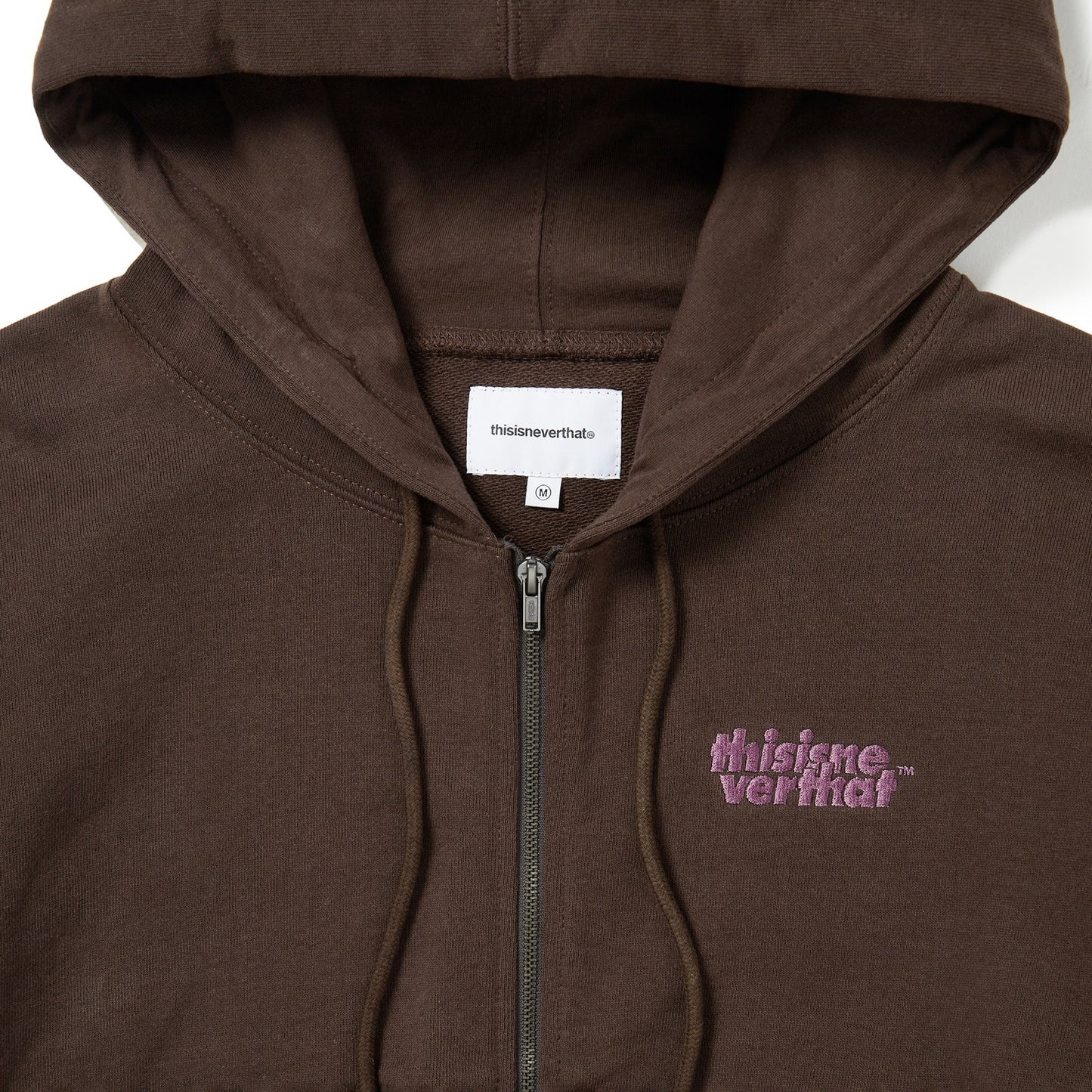 OL-Logo W' Zip Up Hoodie - Dark Chocolate