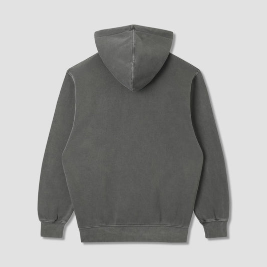 Patch Zip Hood Washed Black