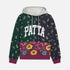 Floral Patchwork Hooded Sweater - Multi