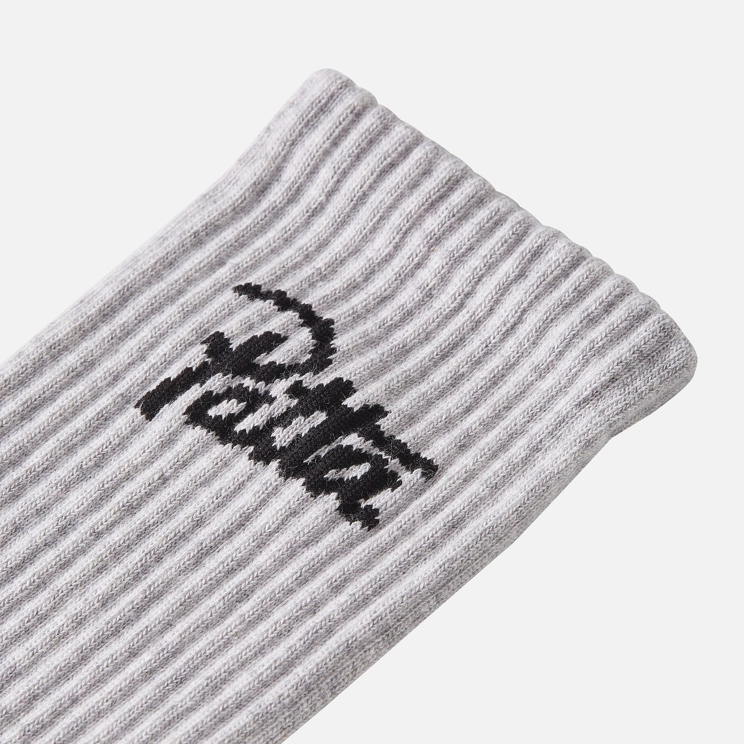 Script Logo Sports Sock - Melange Grey