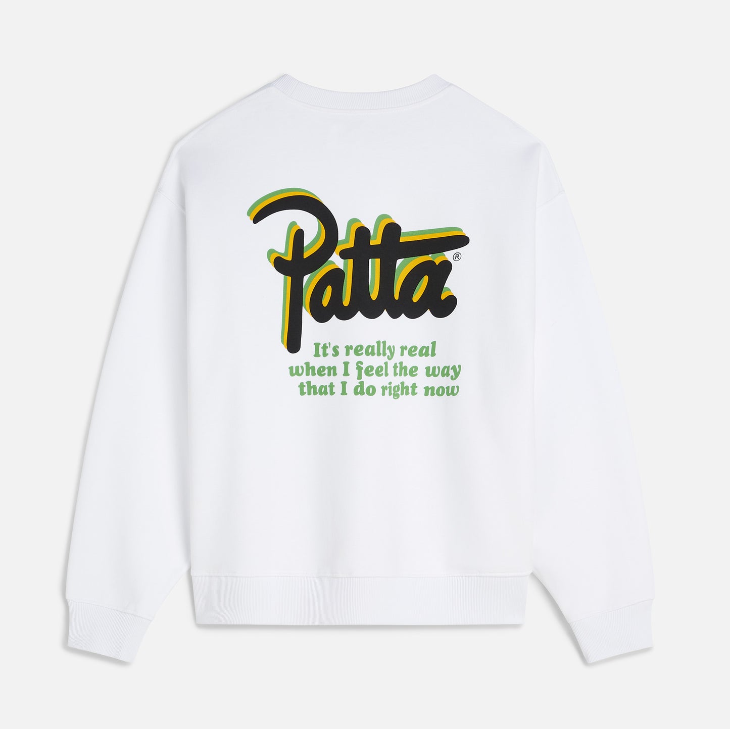 Block Party Crewneck Sweater - White