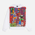 Block Party Crewneck Sweater - White