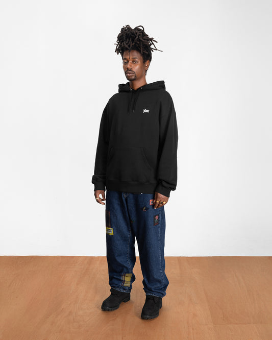 Embroidered Fire Panther Hooded Sweater