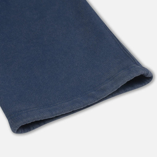 Classic Acid Washed Straight Leg Jogging Pants - Estate Blue