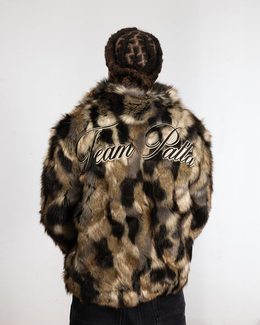 Faux Fur Patchwork Jacket