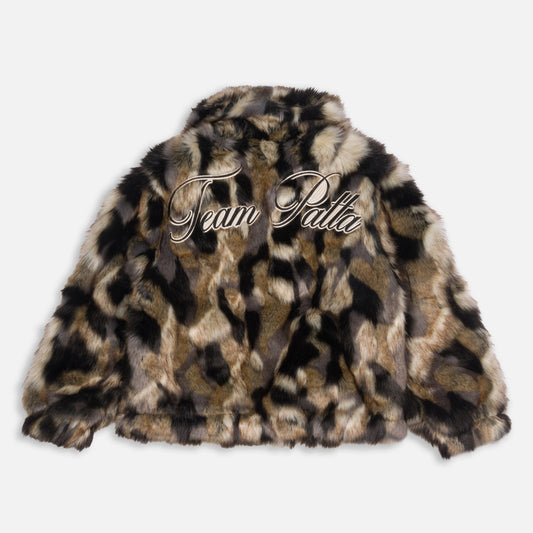 Faux Fur Patchwork Jacket