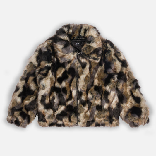 Faux Fur Patchwork Jacket