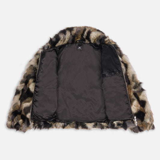 Faux Fur Patchwork Jacket