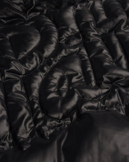 Quilted Script Logo Puffer Jacket