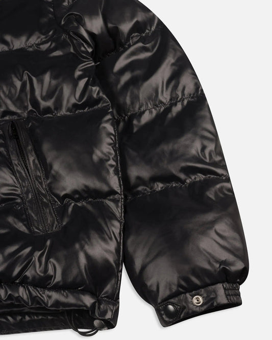 Quilted Script Logo Puffer Jacket