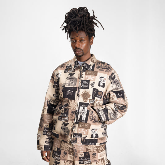 Collage Insulated Canvas Jacket