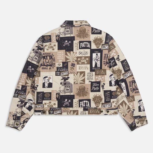Collage Insulated Canvas Jacket