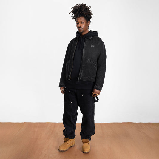 Washed Canvas Jacket - Black