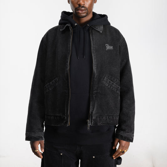 Washed Canvas Jacket - Black