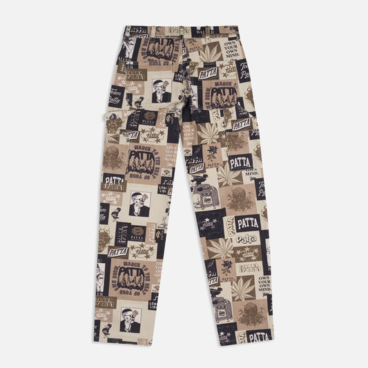 Collage Canvas Pants