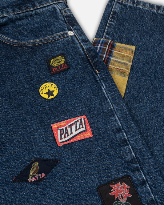 Whole Lotta Labels Denim Pants - Light Blue
