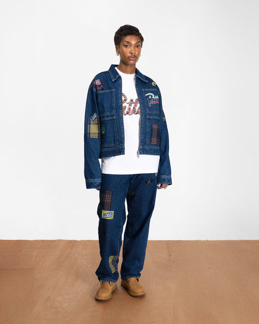 Whole Lotta Labels Denim Pants - Light Blue