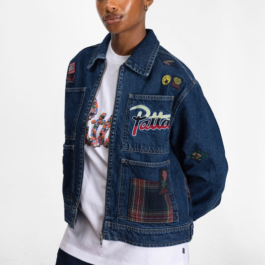Whole Lotta Labels Denim Jacket - Light Blue