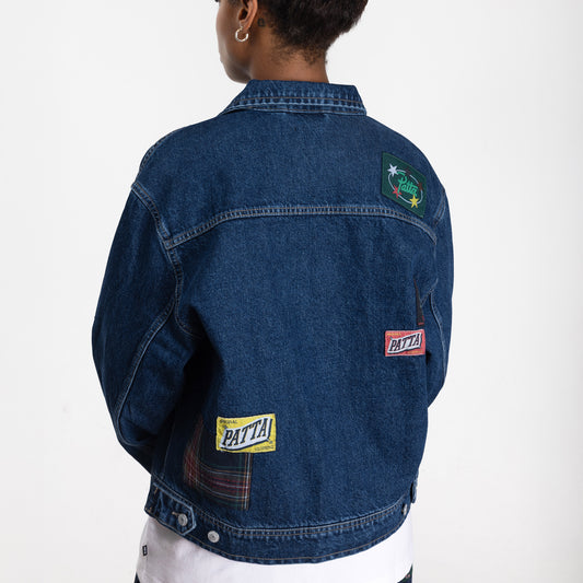 Whole Lotta Labels Denim Jacket - Light Blue