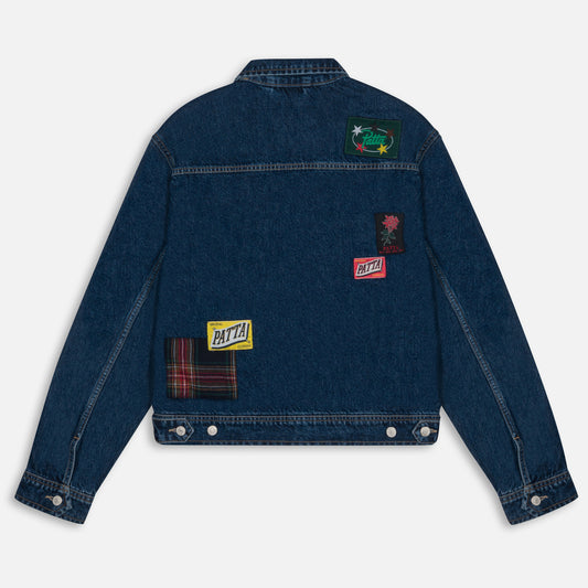 Whole Lotta Labels Denim Jacket - Light Blue