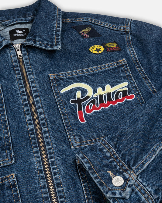 Whole Lotta Labels Denim Jacket - Light Blue