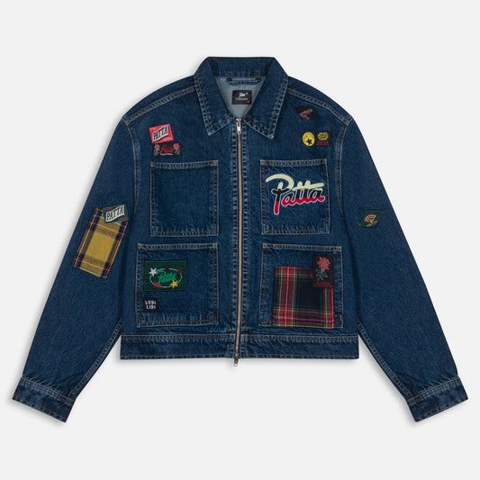 Whole Lotta Labels Denim Jacket - Light Blue