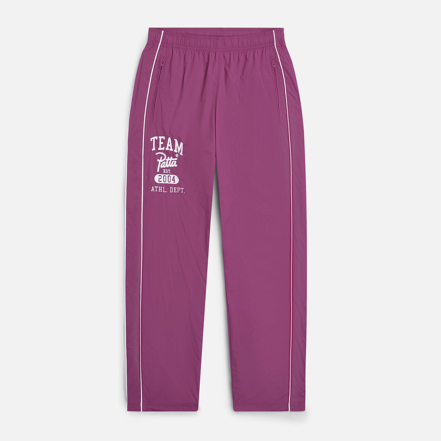 Athletic Nylon Track Pants - Boysenberry