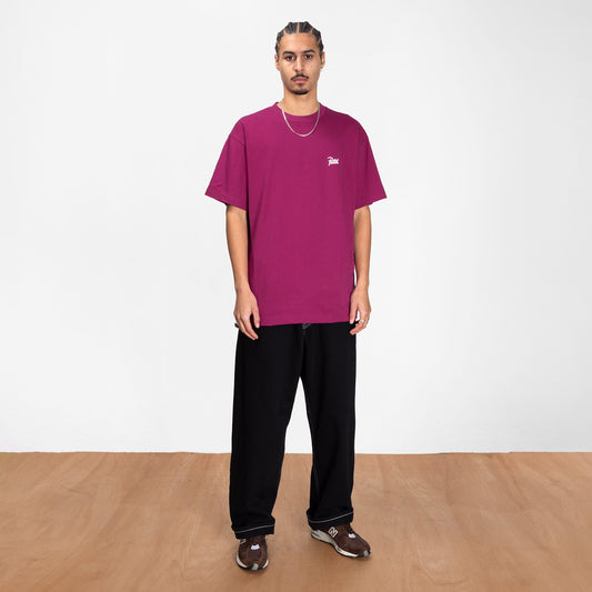Script Logo T-Shirt - Boysenberry