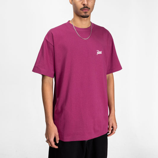 Script Logo T-Shirt - Boysenberry
