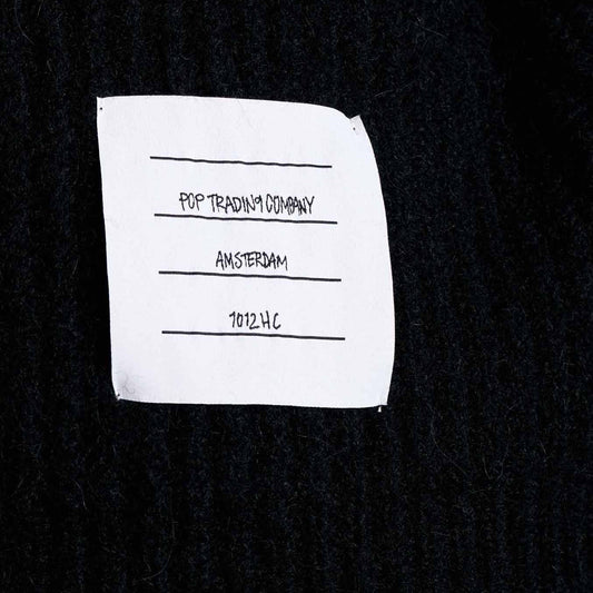 Knitted Full Zip - Black