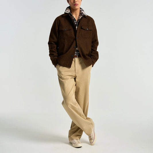 Wool Field Overshirt - Old Bronze