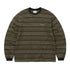 Pattern Striped L/S Tee - Khaki