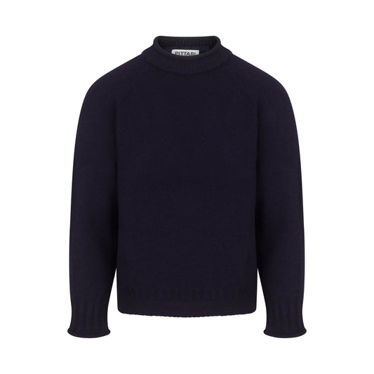 Seti Unisex Lambswool Sweater - Navy