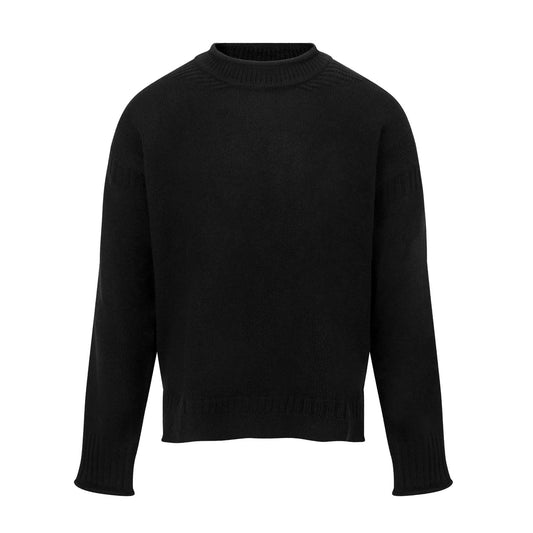 Guernsey Lambswool Sweater - Black