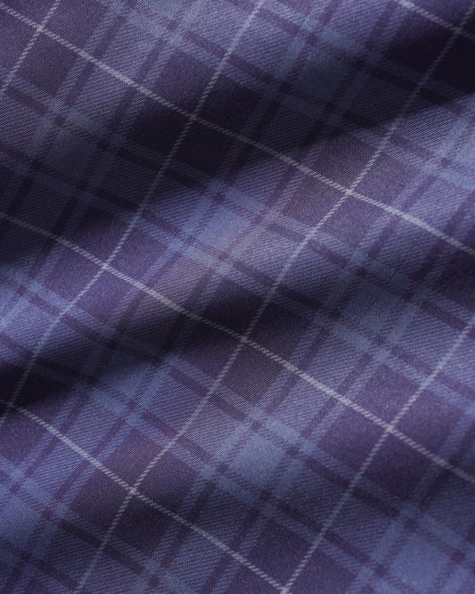 Plaid Nylon Jacket - Navy