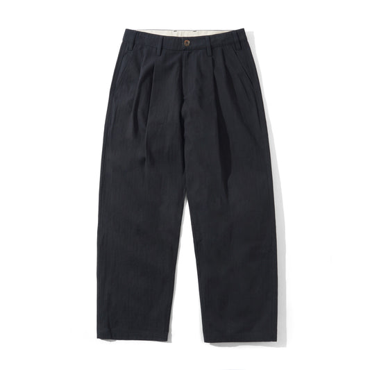 Pleated Trousers - Black