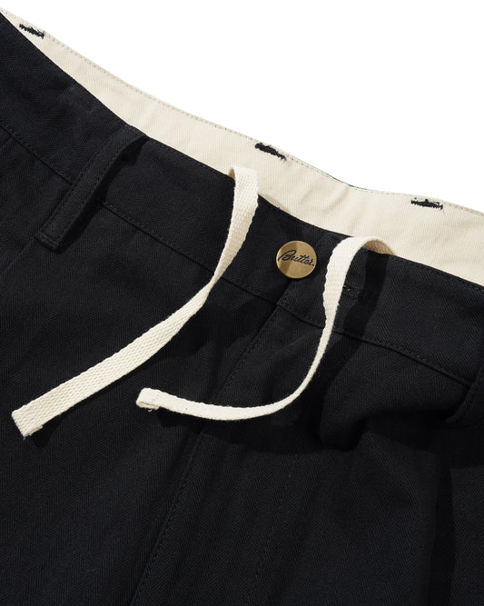Pleated Trousers - Black