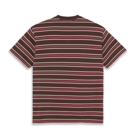 Tee - Stripe - Brown/Red