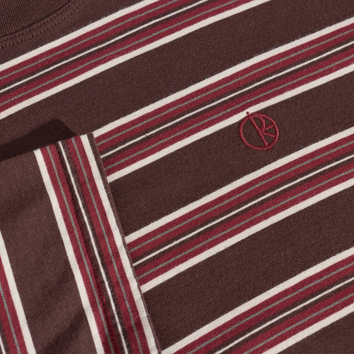 Tee - Stripe - Brown/Red