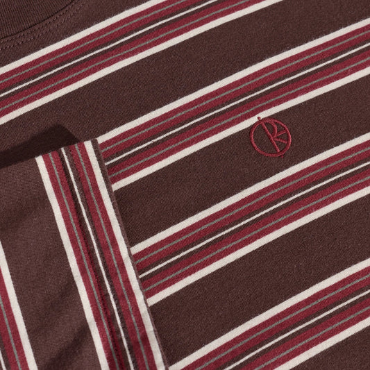 Tee - Stripe - Brown/Red