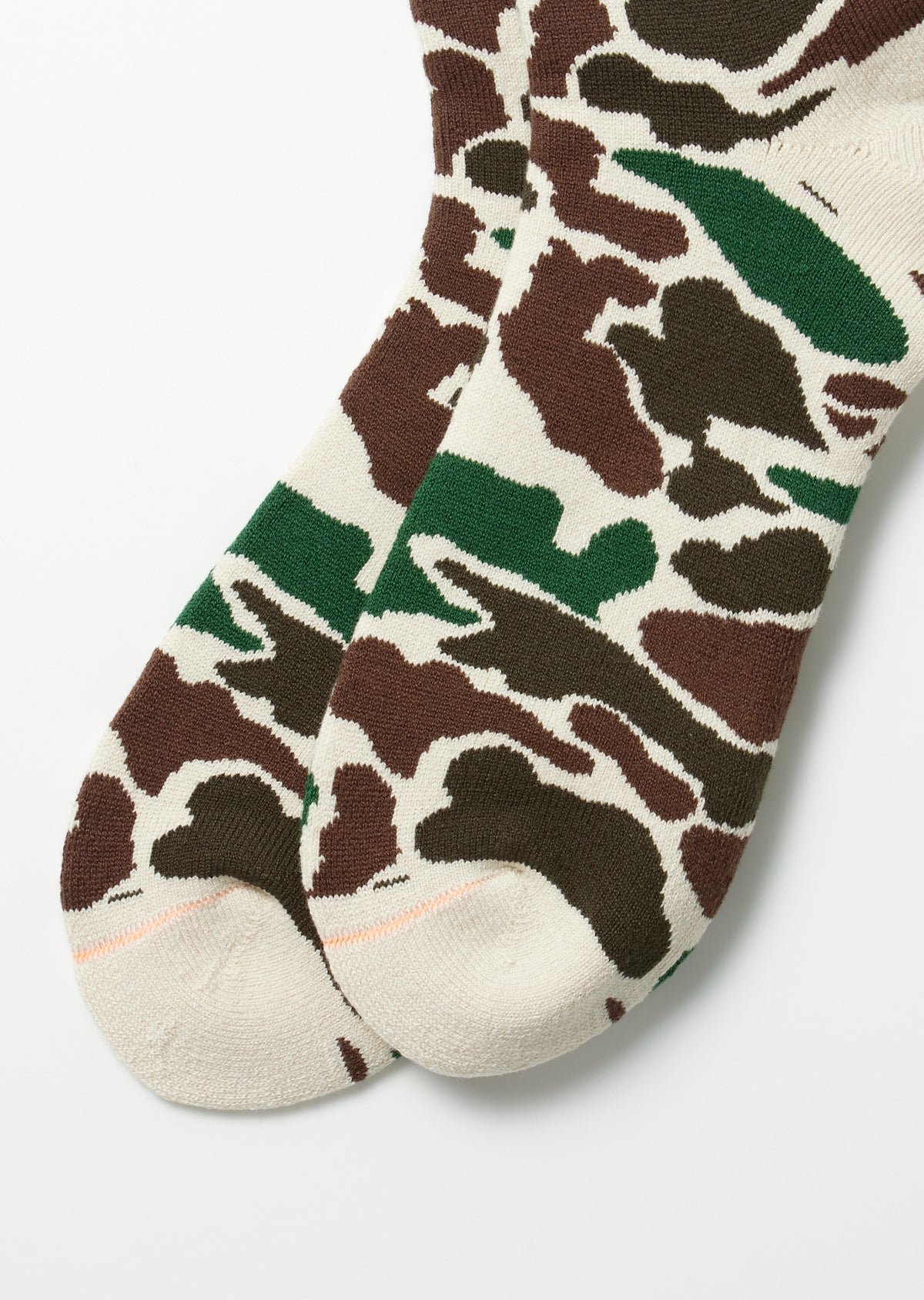 Pile Camo Crew Socks - Ivory